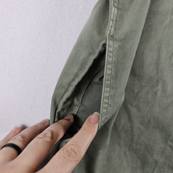 Madewell Garment Dyed Relaxed Coverall Romper Size XL Green NF875 Jumper Pockets - Picture 8 of 14